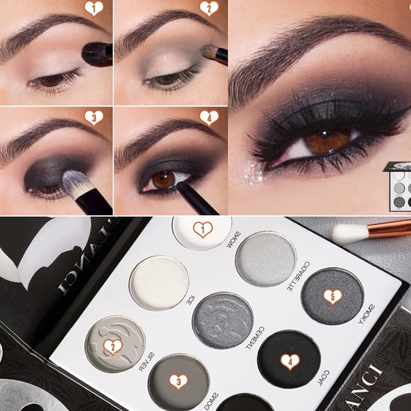NEW 9 Color Smokey Eye shadow Palette NO OFFERS‼️goth makeup punk - Picture 3 of 5